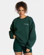 Clothing TEVEO Signature Oversized Sweater Dark green Women 2HL08D8 - Image 2