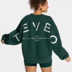 Clothing TEVEO Signature Oversized Sweater Dark green Women 2HL08D8