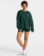 Clothing TEVEO Signature Oversized Sweater Dark green Women 2HL08D8 - Image 3