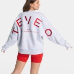 Clothing TEVEO Signature Oversized Sweater Light gray Women 2HL08D7