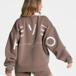 Clothing TEVEO Signature Oversized Sweater Mocha Women 2HL08D14