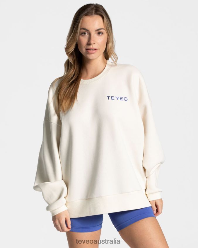 Clothing TEVEO Signature Oversized Sweater Off White Women 2HL08D15 - Image 2