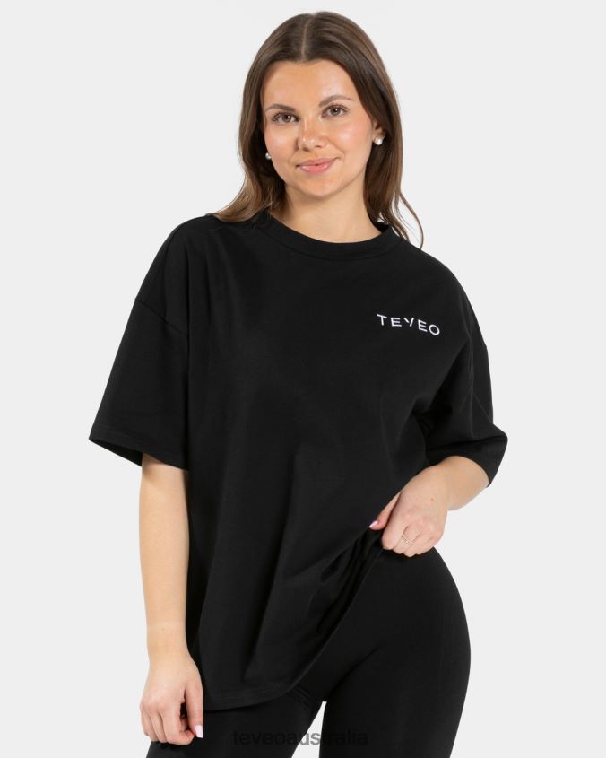 Clothing TEVEO Signature Oversized T-Shirt Black Women 2HL08D470 - Image 2