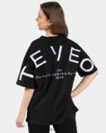 Clothing TEVEO Signature Oversized T-Shirt Black Women 2HL08D470