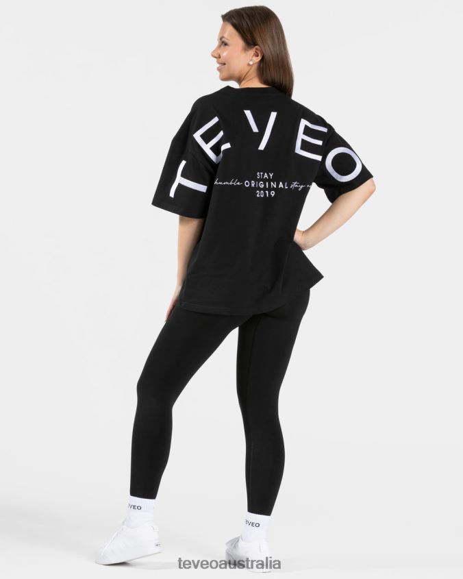 Clothing TEVEO Signature Oversized T-Shirt Black Women 2HL08D470 - Image 5