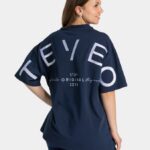 Clothing TEVEO Signature Oversized T-Shirt Dark blue Women 2HL08D463