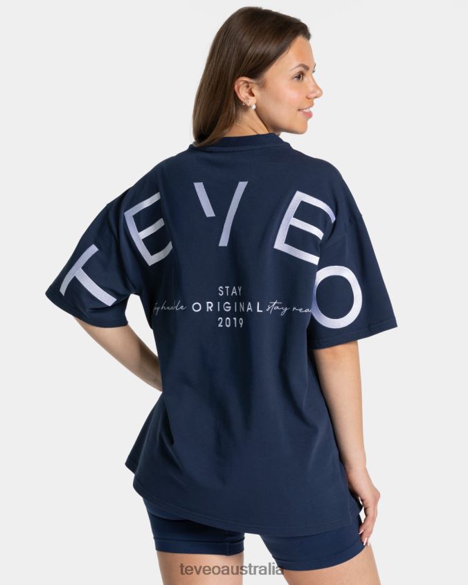Clothing TEVEO Signature Oversized T-Shirt Dark blue Women 2HL08D463 - Image 1