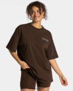 Clothing TEVEO Signature Oversized T-Shirt Dark brown Women 2HL08D466 - Image 2
