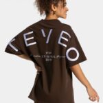 Clothing TEVEO Signature Oversized T-Shirt Dark brown Women 2HL08D466