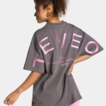 Clothing TEVEO Signature Oversized T-Shirt Graphite Women 2HL08D467