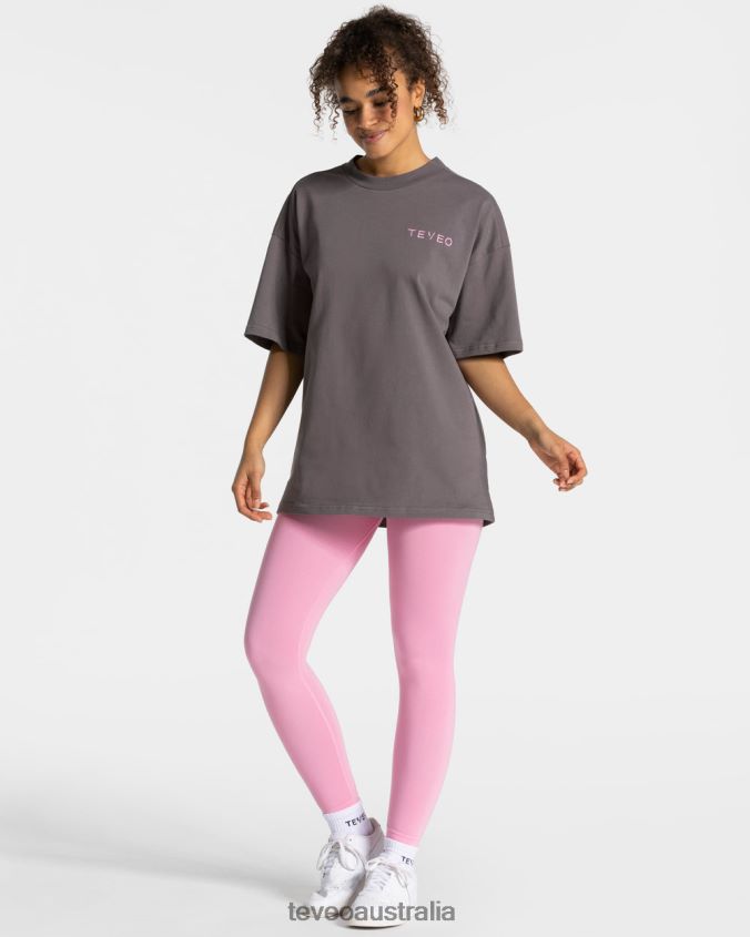 Clothing TEVEO Signature Oversized T-Shirt Graphite Women 2HL08D467 - Image 3