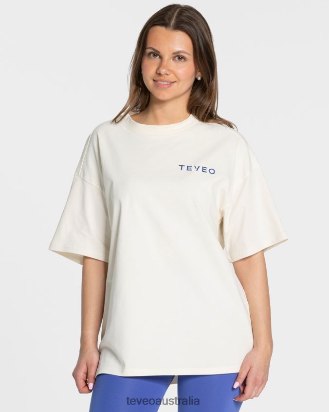Clothing TEVEO Signature Oversized T-Shirt Off White Women 2HL08D469 - Image 2