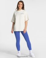 Clothing TEVEO Signature Oversized T-Shirt Off White Women 2HL08D469 - Image 3