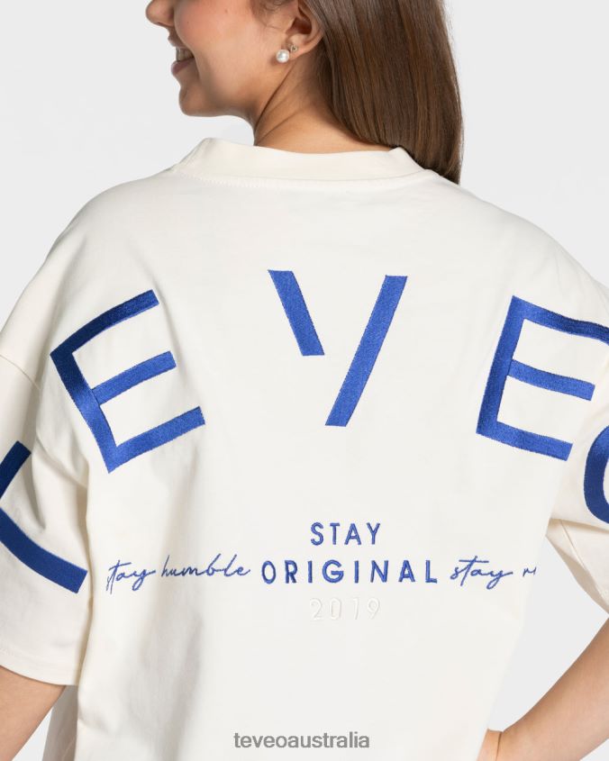 Clothing TEVEO Signature Oversized T-Shirt Off White Women 2HL08D469 - Image 4