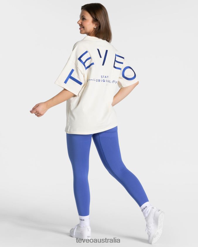 Clothing TEVEO Signature Oversized T-Shirt Off White Women 2HL08D469 - Image 5