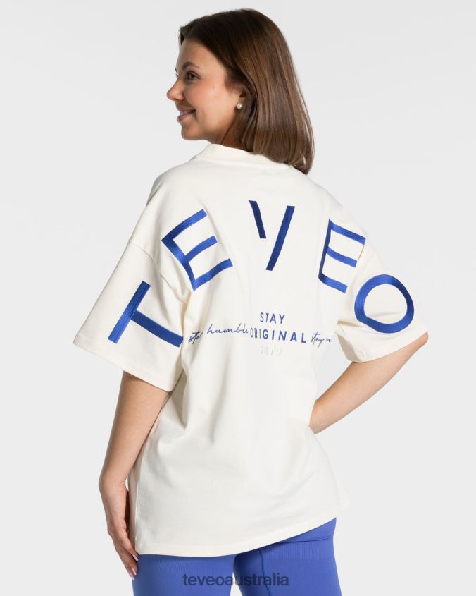 Clothing TEVEO Signature Oversized T-Shirt Off White Women 2HL08D469 - Image 1