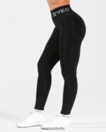 Clothing TEVEO Signature Scrunch Leggings Black Women 2HL08D65