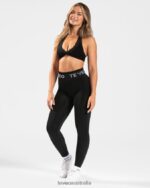 Clothing TEVEO Signature Scrunch Leggings Black Women 2HL08D65 - Image 3