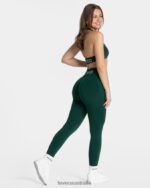 Clothing TEVEO Signature Scrunch Leggings Dark green Women 2HL08D63 - Image 5