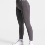 Clothing TEVEO Signature Scrunch Leggings Graphite Women 2HL08D62