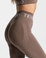 Clothing TEVEO Signature Scrunch Leggings Mocha Women 2HL08D68 - Image 4