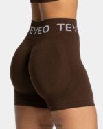 Clothing TEVEO Signature Scrunch Short Dark brown Women 2HL08D189 - Image 4