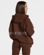 Clothing TEVEO Statement Oversized Jacket Coffee Women 2HL08D25 - Image 2