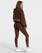 Clothing TEVEO Statement Oversized Jacket Coffee Women 2HL08D25 - Image 5