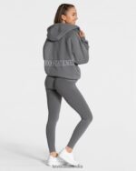 Clothing TEVEO Statement Oversized Jacket Graphite Women 2HL08D23 - Image 5