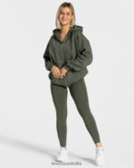Clothing TEVEO Statement Oversized Jacket Khaki Women 2HL08D26 - Image 3