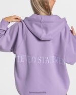 Clothing TEVEO Statement Oversized Jacket Lilac Women 2HL08D22 - Image 4