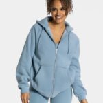 Clothing TEVEO Statement Oversized Jacket Steel blue Women 2HL08D32