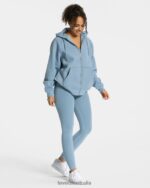 Clothing TEVEO Statement Oversized Jacket Steel blue Women 2HL08D32 - Image 3