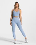 Clothing TEVEO Statement Scrunch Leggings Blue Women 2HL08D103 - Image 3