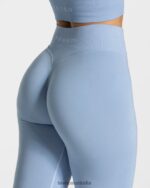 Clothing TEVEO Statement Scrunch Leggings Blue Women 2HL08D103 - Image 4