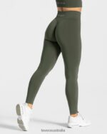 Clothing TEVEO Statement Scrunch Leggings Khaki Women 2HL08D113 - Image 2