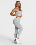 Clothing TEVEO Statement Scrunch Leggings Light gray Women 2HL08D111 - Image 3