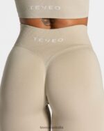 Clothing TEVEO Statement Scrunch Leggings Sand Women 2HL08D117 - Image 4