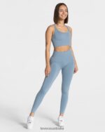 Clothing TEVEO Statement Scrunch Leggings Steel blue Women 2HL08D119 - Image 3