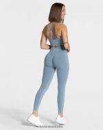 Clothing TEVEO Statement Scrunch Leggings Steel blue Women 2HL08D119 - Image 5