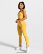 Clothing TEVEO Statement Scrunch Leggings Yellow Women 2HL08D109 - Image 3