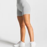 Clothing TEVEO Statement Scrunch Short Light Gray Women 2HL08D235
