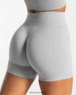 Clothing TEVEO Statement Scrunch Short Light Gray Women 2HL08D235 - Image 4