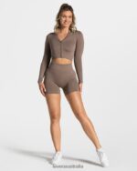 Clothing TEVEO Statement Scrunch Short Mocha Women 2HL08D238 - Image 3