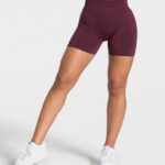 Clothing TEVEO Statement Scrunch Short Plum Women 2HL08D239