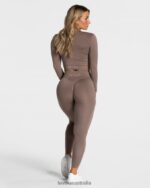 Clothing TEVEO Statement Zip Jacket Mocha Women 2HL08D173 - Image 5