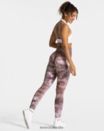 Clothing TEVEO Tie Dye Scrunch Leggings Earth Women 2HL08D56 - Image 5