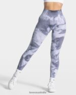 Clothing TEVEO Tie Dye Scrunch Leggings Stormy Women 2HL08D57 - Image 2
