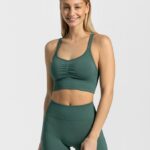 Clothing TEVEO Timeless Scrunch Bh Dark green Women 2HL08D333