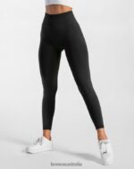 Clothing TEVEO Timeless Scrunch Leggings Black Women 2HL08D96 - Image 2
